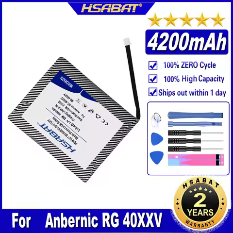 HSABAT RG40XXV 4200mAh Battery for Anbernic RG 40XXV Batteries