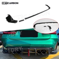 On sale Dry Carbon Fiber Rear Bumper Strip for BMW 3 4 Series G80 M3 G82 G83 M4 2021 + Car Accessori