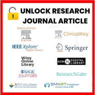 Research Paper Journal Article (Science Direct | ResearchGate | Springer | IEEE Xplore | SAGE | JSTO