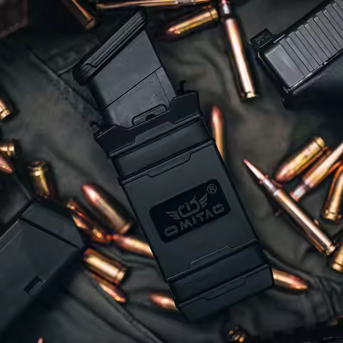 Universal Magazine Pouch Fits universal 9MM,10MM,.357, .40,.45 caliber magazine Single or Double Sta