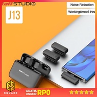 TaffSTUDIO Wireless Lavalier Microphone Podcast 2.4G USB Type C 2 Mic - J13 Original 99 Square