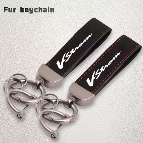 For SUZUKI VSTROM DL250 DL650 V-Strom DL1000 DL 650/XTDeluxe Fashion Suede KeyChain Horseshoe Buckle