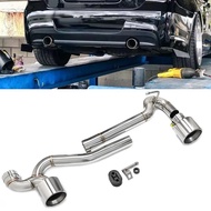 Car Accessories Double Out Exhaust Tip For BMW E90 E92 320i 318i 325i  335i Exhaust Pipe Stainless S