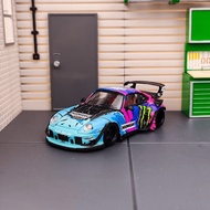 Street Weapon 1/64 Porsche 993 RWB Monster Energy painting Hoonigan #Diecast