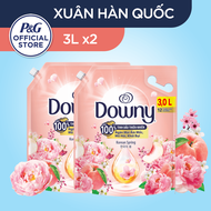 Combo 2 Nước Xả Vải DOWNY Hương Nước Hoa Cao Cấp & Trái Cây Xuân Hàn Quốc 100% Tinh Dầu Thiên Nhiên