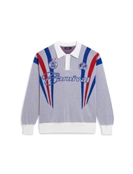 CARNIVAL CNVSS25KN002WH WOVEN LS FOOTBALL JERSEY WHITE