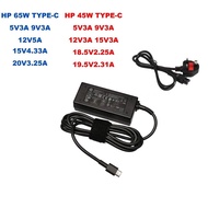 HP 45W 65W TYPE-C Power Adapter 20V 3.25A 19.5V 2.31A