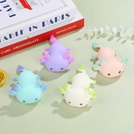 1/4pcs Axolotl Squeeze Ball Cute Fish Relax Cartoon Antistress Squishy Stress Relief Slow Rising For
