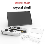 Crystal Case for Nintendo Switch OLED Clear Hard Shell Case for Switch OLED Console Joy-Con Accessories