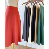 KNIT CIRCLE 7/8 SKIRT