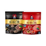 QUAKER 【专享】桂格5红燕麦片480克混合冲饮五红即食红豆红米早餐代餐 5红480g+5黑518g