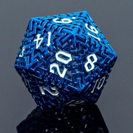 DND Dice Set with A Storage Box, Metallic Luster Maze Design, 7 Piece Polyhedral Dice Set for Dungeo