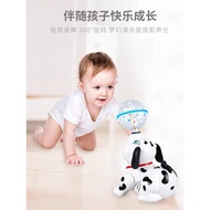 Mainan Anak Anjing Elektrik Kanak-kanak, Bola Nyanyian dan Menari, Mainan Singa Laut Berputar untuk 