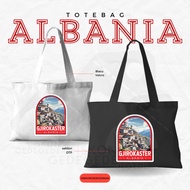 Discountgedegedean Totebag Souvenir Albania Bag By Albania Material Blacu Template