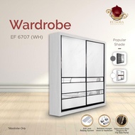 【𝐄𝐔𝐃𝐎𝐑𝐀 𝐅𝐔𝐑𝐍𝐈𝐓𝐔𝐑𝐄】 6 feet Sliding Wardrobe/6ft x 8ft Sliding Door Wardrobe/Almari  Baju 6 Kaki/Almar