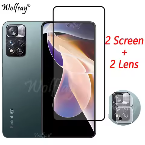 Tempered Glass For Redmi Note 11 Pro Plus 5G Screen Protector Redmi Note11 Pro+ Camera Glass For Red