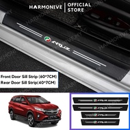 Perodua Aruz 2021 Car Door Sill Strip Anti Scratch Side Door Step Protector Sticker [5PCS/FULL]