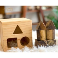/Cheap price/ Wooden block drop box Montessori teaching materials set - Wooden Boy wholesale and ret