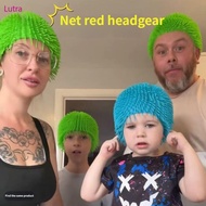 Lutra Soft Rubber Prick  Cap Funny Hair Cap Size Elastic Toy Unwinding Funny Same Styles Holiday  Ho