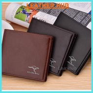 Men's Leather Wallet Bi-Fold Fengshui Fashion Wallet Clutch Card Coins Cash Slot With Zip Men Wallet