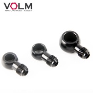 Aluminum banjo adaptor Bolt AN6 AN-6 -6 an to 12mm 14mm 16mm brake fitting Black