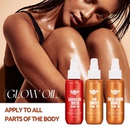 Waterproof FORMBO Shimmer Body Highlighter Oil 90ml, Long Lasting Glow Oil for All Skin Types