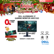 [ผ่อน 0% 10 ด.]DELL ALIENWARE 27 GAMING MONITOR AW2725D (QD-OLED QHD 280Kz)/ประกัน 3 Years Onsite