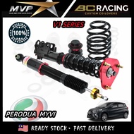 Original BC Racing V1 Perodua New Myvi M800 2018++ Adjustable Absorber High Low Soft Hard 32 Step Bo