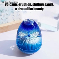 <NobleBeautiful> Eggshell Volcanic Eruption, Floating Sand Volcanic Eruption Ornament, Acrylic Cryst