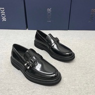 1: 1Dior Dior 2025 Counter New Product DiDior Formal Leather Shoes Men's Derby Shoes Patent Leather 