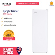 Khind Upright Freezer peti sejuk beku 220L UF225 UF-225