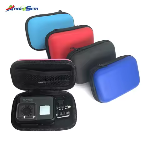 Anordsem 5 Color Mini Bag Portable Shockproof Storage box for GoPro Hero12 11 10 9 8 7 DJI Yi 4k Cam