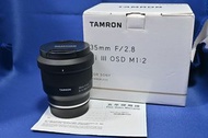 新淨 行貨長保(2027-01) Tamron 35mm F2.8 For Sony FE 0.5倍放大率 近攝食物 輕巧旅行 風景 一流 A9 A7 A1 A7C A7CR A7R