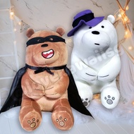 Miniso We Bare Bears Halloween Grizzly Ice Bear Plushie Stuffed Toy Soft Toy Birthday Gift