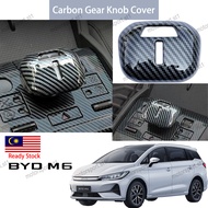 [READY STOCK] BYD M6 Carbon Fiber Gear Knob Cover Decoration Interior for BYD M6