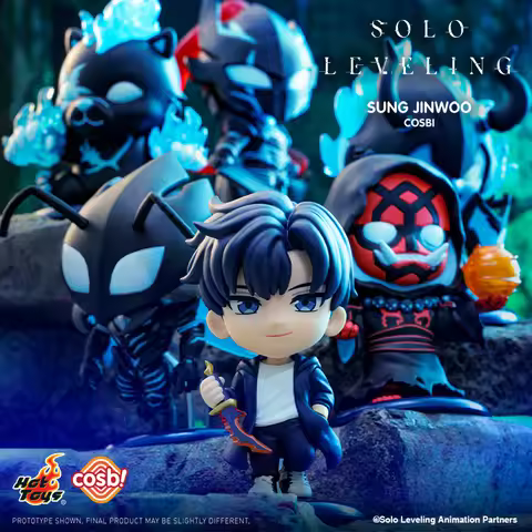 Genuine Hot Toys Solo Leveling Cosbi Collection Blind Box Sung Jinwoo Cha Hae-In Igris Tusk Iron Tan