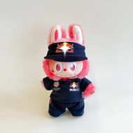 Ready Stock Hot Sale 17cmlabubu Baby Clothes F1 Team Uniform Racing labubu Accessories Plush Toy Clo