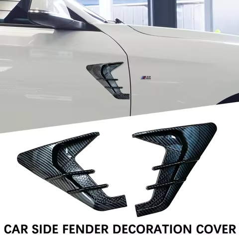Car Tuning Side Fender Air Vent Decoration Cover For BMW E60 F10 F20 F30 Passat B8 Audi A3 8V Clio 4