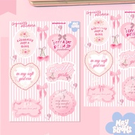 Coquette Stickers | Relatable Stickers | Coquette Waterproof Vinyl Stickers | Mayblooms.art