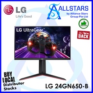 (ALLSTARS : We are Back) LG 24GN650-B / LG 24GN650 23.8 inch Full HD IPS Gaming Monitor / 144Hz, 1ms, HDR10 (Warranty 3years with LG SG)