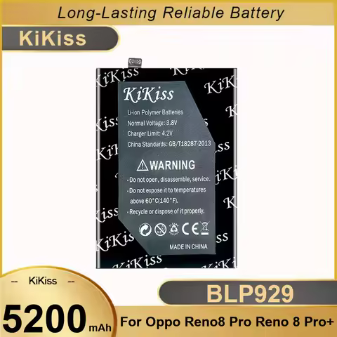 Mobile Phone Battery BLP929 For Oppo Reno 8 Pro Reno 8 Pro+ Safe 5200mAh
