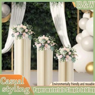 Birthday Party Miniis Folding Round Cylinder Dessert Paper Table Decoration Wedding Folding Cylinder