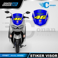 Stiker Visor NMAX 2021 Monster Energy 46 Stiker Visor Winshield Variasi NMAX New Sporty