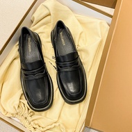 Designer Shoes Women Low Heels Autumn Womens Loafers 2021 Slip-on Oxfords Casual for Ladies Genuine 