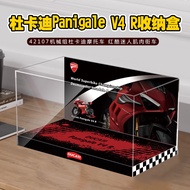 เคสใสป้องกันฝุ่นแบบโปร่งใส Acrylic Display Case สำหรับ Lego 42107 Ducati V4R Racing Car Storage Box