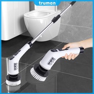 Electric Spin Scrubber Electric Spinning Brush with 7 Replaceable Brush Heads Cordless Cleaning Brus