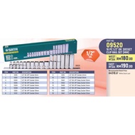 SATA 16 PCS 1/2" Drive 6 Point Metric Socket Set 09520 8-21mm