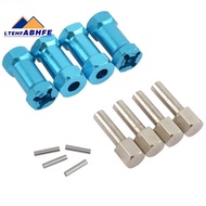 4Pcs Aluminum RC Car 12Mm Hex Wheel Hub Drive Adaptor Extension Combiner Coupler for 1/10 RC Crawler