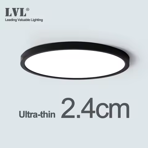 LED Ceiling Light Black Shell 12W 18W 24W 32W 4000K Modern Surface Ceiling Lamp For Kitchen Bedroom 