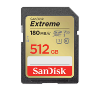 SANDISK 512 GB SD CARD (เอสดีการ์ด) SANDISK EXTREME SD UHS-I CARD